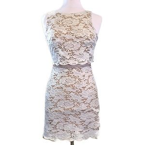 Anthropologie by Bailey44 White Lace Mesh Dress 6